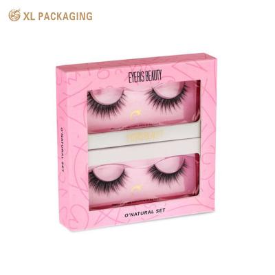 China Wholesale Custom Printing Rigid Cardboard Paper Box Cosmetic Paper Box False Eyelash Packing Box for sale