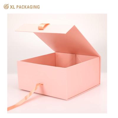 China Customized Logo Luxury Cardboard Gift Boxes Collapsible Folding Rigid Paper Packaging Magnetic Closure for sale