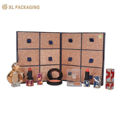 China Customized Packaging Cupcake Box Luxury Christmas Advent Children Gift Box Cosmetic Chocolate Packaging for sale