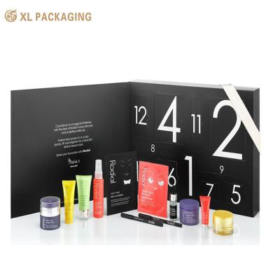 China Customized Logo Partone Color CMYK Design 12 Drawer Calendar Box for Tea Bag Skin Care Cosmetic for sale