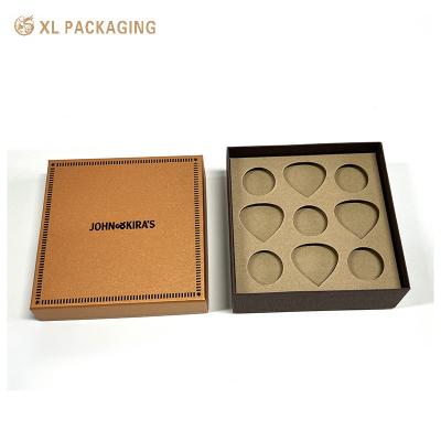 China Luxury Chocolate Candy Packaging Lid Bottom Box Honeycomb Paper Christmas Gift Packing for sale