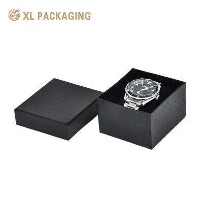 China Black Box Watch Gift Boxes Showed Case Portable Cardboard Present Gift Container for sale