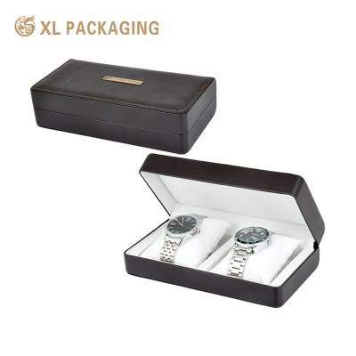 China Logotipo personalizado Hombres Mujer Reloj Conjunto Caja de embalaje con almohada, Reloj de lujo Papel Caja de embalaje regalo en venta