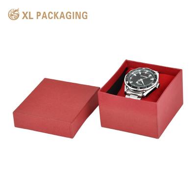 China Caja de papel para relojes, pendientes, collar de papel caja de regalo con tapa en venta