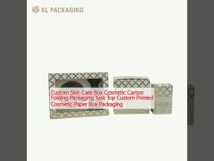 Custom Skin Care Box Cosmetic Carton Folding Packaging Tuck Top Custom Printed Cosmetic Paper Box Packaging