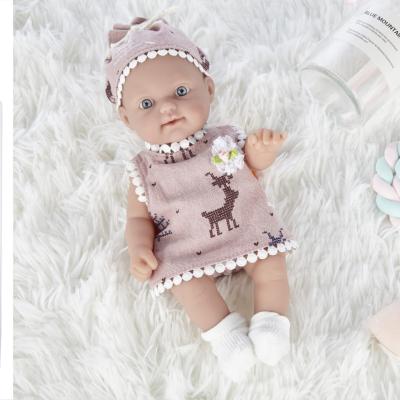 China 10 Inch Baby Reborn Silicone Doll Girls Kids Interactive Toys for sale