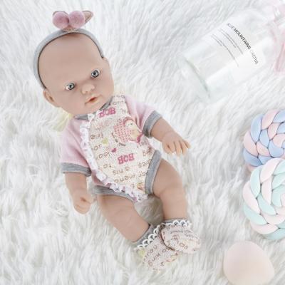 China 10 Inch 3D Interactive Baby Silicone Newborn Doll Hot Sale Soft Plastic Toys for sale