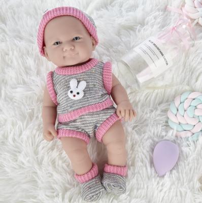 China New Product Interactive Cute Female Doll Pink Soft Silicone 12 Inch Baby Dolls For Children for sale