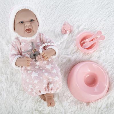 China 14 Inch Full Small Realistic Interactive Silicone Girl Doll Toy Set Wholesale for sale