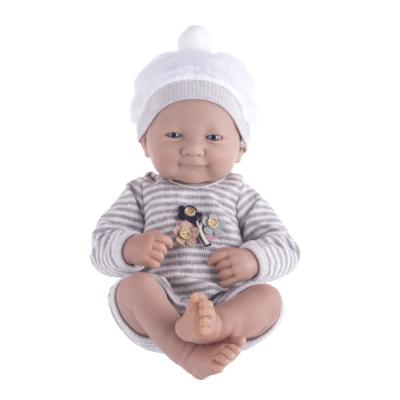 China 14 Inch Realistic Full Body Interactive Silicone Reborn Mini Doll Girls Boys Toys for sale