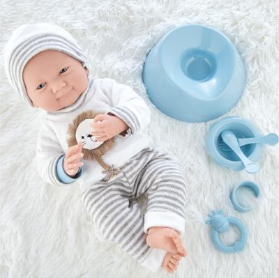 China 16 Inch Reborn Toy Children Interactive Realistic Newborn Doll 'S Simulation Soft Silicone Educational Doll for sale