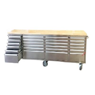 China Durable / Movable / Luxury Customized Garage Stainless Steel Drawer Tool Cabinet With Casters for sale