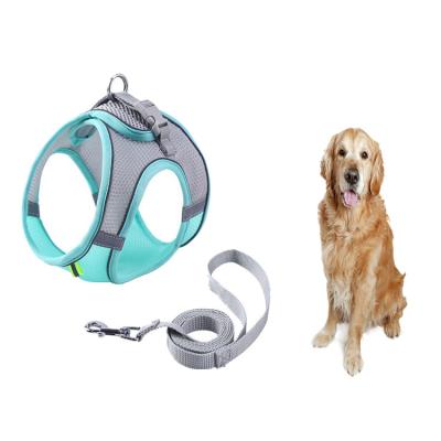 China Amazon Success Stocked Pet Supplies Online Store Nylon Reflective Dog Accessories Training Product Pet Leash Harness Vest For Walking for sale