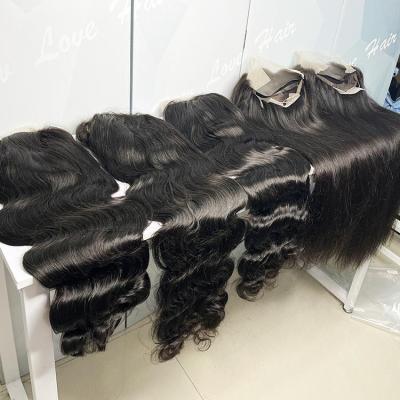 China Silky Straight Wave Most Popular In 2023 Factory Wholesale Vendors Natural Color Virgin Remy Hair 13 By 4 Lace Frontal Wig for sale