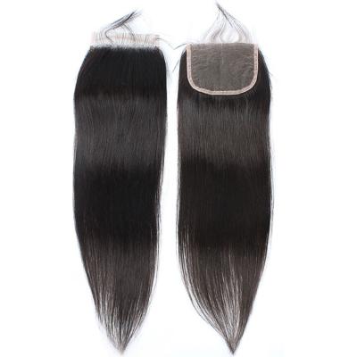 China Straight Transparent Lace Wholesale Virgin Peruvian Hair Extensions Straight Lace Closure for sale