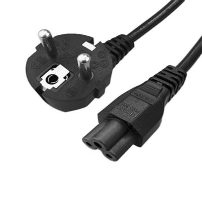 China Consumer Electronics Germany ECO 7/7 Down Angle With IEC 60320 C5, 2-Pin AC Power Cord AC Plug Wire Cord for sale