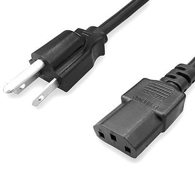 China Consumer Electronics AC Power Cord-Connector USA 3-PIN Plug To C13 10A 125V AC Plug Wire Cord Connector for sale