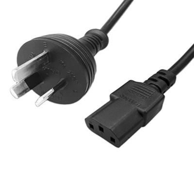 China Consumer Electronics Australia AS/NZS 3112 Plug To C13 Connector , 3-Pin AC Power Cord AC Plug Wire Cord IEC 60320 Connector for sale