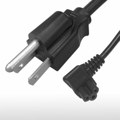 China C5 Consumer Electronics USA 3-PIN Plug To Right Angle Type AC Power Cord-Connector 10A 125V AC Plug Wire Cord Connector for sale