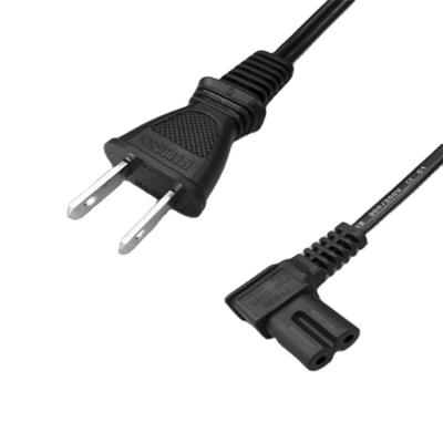 China Consumer Electronics Japan 2-Pin Plug To C7 AC Plug Wire Cord Connector Power Cord Set 7A 125V AC Plug Wire Cord Connector for sale