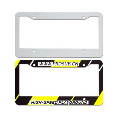 China Durable Prosub Customized Aluminum Car Plate Sublimation Blank License Plate Frame Sublimation License Plates for sale