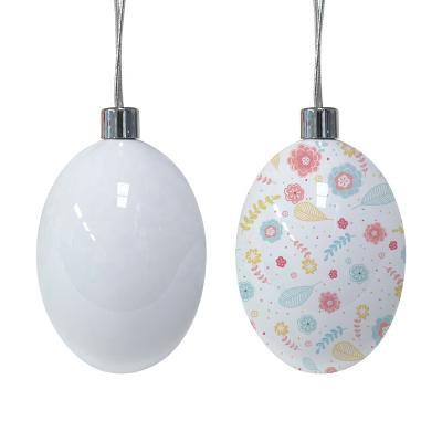 China Wholesale Sublimation Easter Eggs Bucket Eggs Wholesale Gift Festival Stuff Prosub Kids Party Home Decor PC Coated Sublimation White Easter Egg for sale