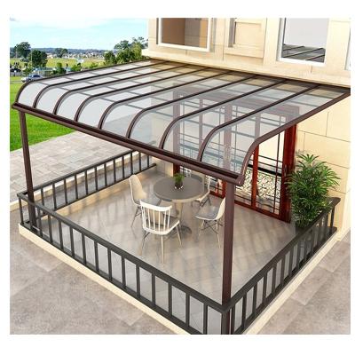 China Easily Assembled Outdoor Sun Shade Sunroom Polycarbonate Carports Cover Aluminum Car Port Garage Shelter Canopy Parking for sale