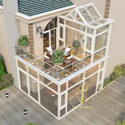 China Restaurant Modern Outdoor Terrace House Garden Glass Terrace Covering Patio Pergola Sunroom Skylight Terrace Aluminum Roof for sale