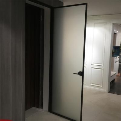 China Marine Aluminum Factory Foshan Wholesale Modern Price Slim Slim Narrow Toilet Door for sale