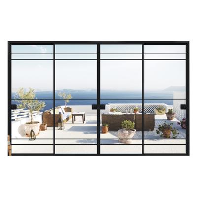 China Modern Exterior Cheap Outdoor Mesh Door For Living Room Sliding Aluminum Sliding Door Anti Theft for sale