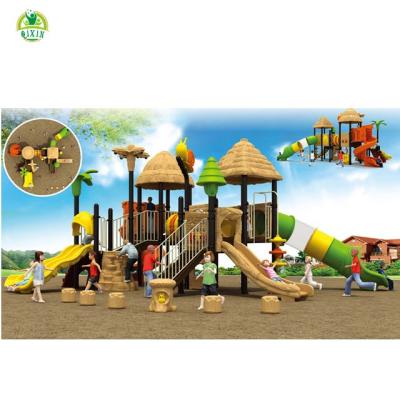 China Water park theme natural style plastic playgrounds, outdoor playground, outdoor kids playground equipment for sale