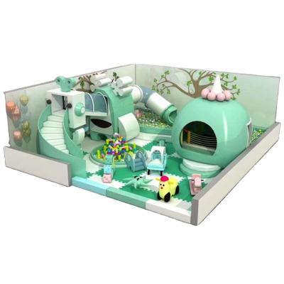 China Kids Inflatable Indoor Playground Modern Design Spring Playground Soft Pit Ball Pool With Slide for sale