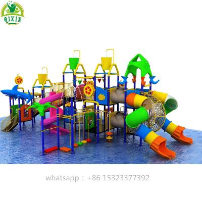 China Water Park Theme 2021 New Water Project Water Play Equipment Slide Pool Playground for sale