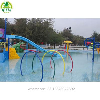 China Imported PP Jumping Cloth Swimming Pool Playground Equipment Climbing Circle Used Water Park Slides For Kids For Sale (QX-18078D) for sale