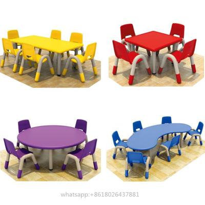 China Factory Price Modern Wholesale Preschool Furniture Plastic Tables And Chairs For Kids Children Furniture Sets for sale