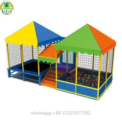 China With Protective Net Good Prices Outdoor Indoor Trampoline With Pit Ball Pool for sale