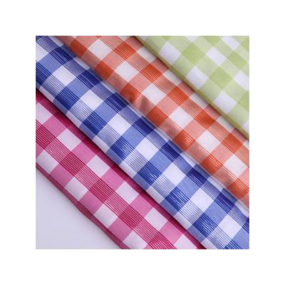 China Best Large Waterproof Single Stock Plaid Good Quality Cotton Or Polyester Sateen Customized Fabric for sale