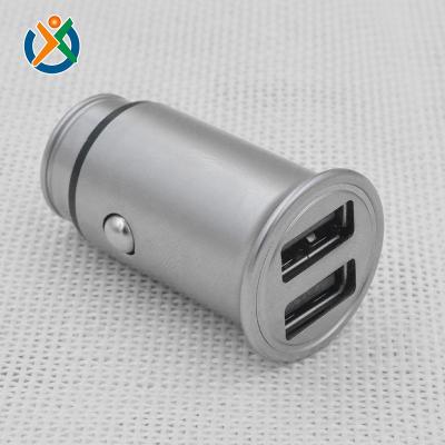 China Metal 4.8A USB Car Battery Fast Charger Mobile Phone/Ipad/Camera/PDA/MP3 USB Car Charger for sale