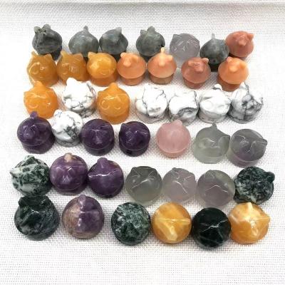 China China Wholesale Hot Selling Natural Crystal Hand Carved Healing Stone One Inch Mushroom Crystal Gifts Piece Craft for sale