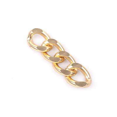 China Sale Metal Color Four Section Aluminum Alloy Copper Iron Chain Clothing Decoration Shoes Decorative Chain for sale