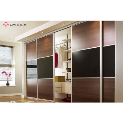 China Luxury sliding door bedroom use sliding door wardrobe set furniture can be customized for sale