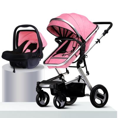 China Travel System China Supplier New Design Folding Baby Stroller Luxury 3 in 1 for sale