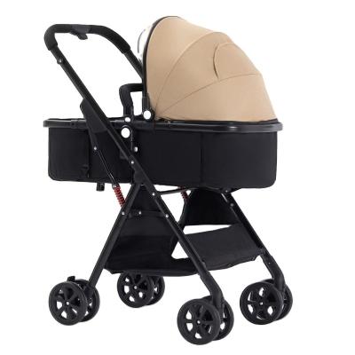 China Lightweight Foldable Easy To Carry Baby Stroller High Landscape Baby Pram Carriage Infant Pram for sale