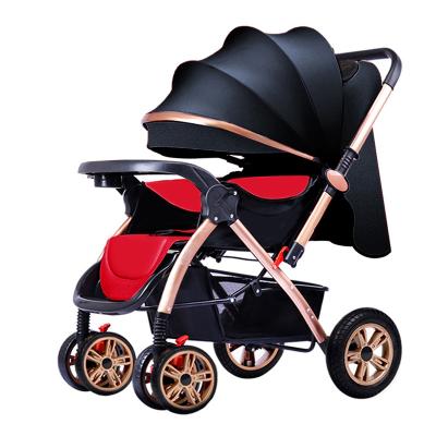 China Suitable for factory price good quality newborn light weight and one hand folding baby stroller aluminum alloy frame portable baby pram for sale