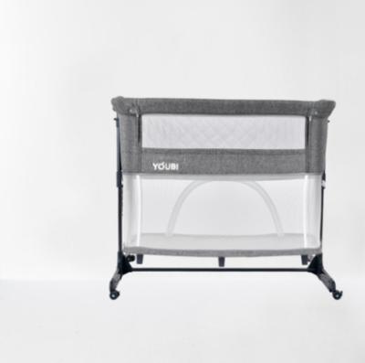 China Durable+adjustable+Mobile Deluxe Portable Crib Infant Bedside Sleeper Lightweight Baby Cradle for sale