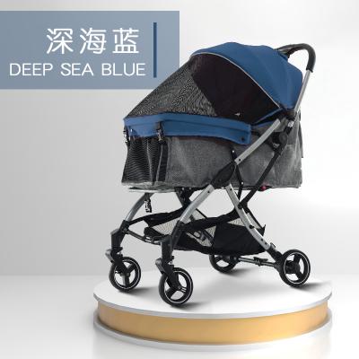 China Lightweight Automatic Folding Aluminum Pet Stroller Automatic Pet Stroller Pet Stroller for sale