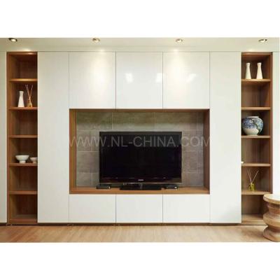 China Adjustable (Height) Recycle Wood TV Cabinet / White Lacquer High Gloss TV Stand for sale