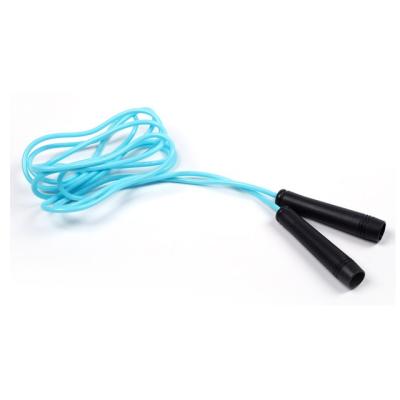 China Durable Cheap Jump Rope With Black Handle Adjustable Plastic PVC Training High Fitness Accessories for sale