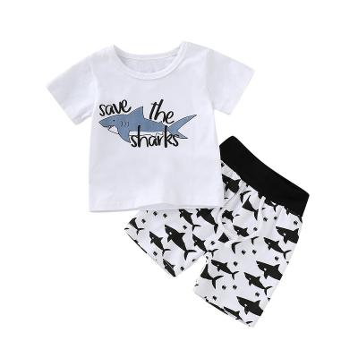 China Wholesale Casual Summer Baby Boy Set Printing Spring Toddler Outfit Boy's Clothing Easter Day Boutique Baby Outfit Set for sale