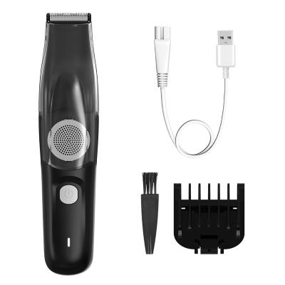 China Dual Motor Vacuum Design Body Beard Electric Cordless Powerful Hair Trimmer Pubic Grooming Trimmer Kit For Men for sale